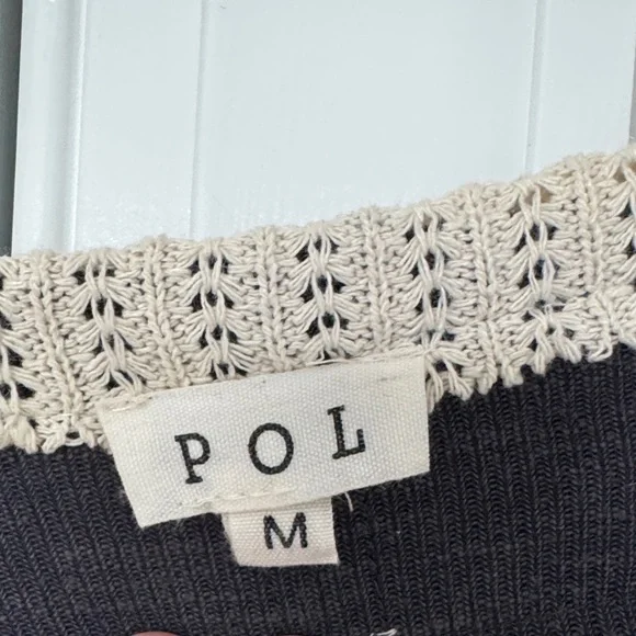 POL Cream and Black Knit Sweater - Picture 2 of 3